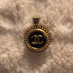Chanel Gold and Black Pendant